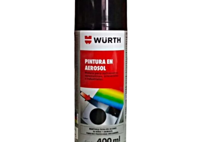 SPRAY PINTURA AEROSOL WURTH (NEGRO). 400ml. SKU PWURTHNEGRO