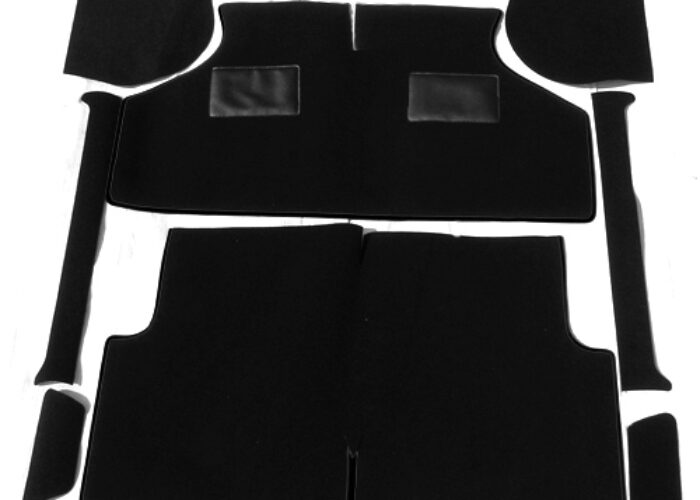 SET ALFOMBRA MINI (IMPORTADO UK), 9 PIEZAS, NEGRO. SKU MS126